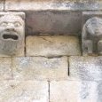 Lasvaux : modillons de la nef